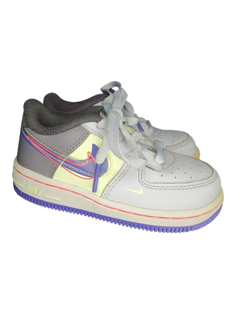 Nike Force 1 LV8 'Gray Green Blue', Baby Boys 7C - Picture 3 of 10
